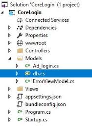 in asp net core mvc with database