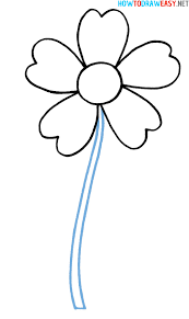 how to draw a flower how to draw easy