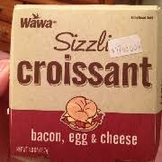 wawa sizzling croissant bacon egg