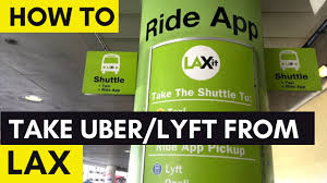 how to take uber and lyft from lax