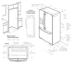 Standard Refrigerator Cabinet Opening Theigp Info