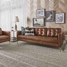 ventura sofa caramel leather uttermost