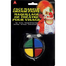 face makeup 4 colors grease paint for clown
