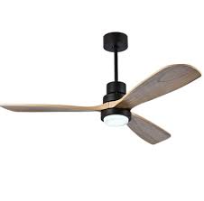 Vintage Wooden Ceiling Fan With Light