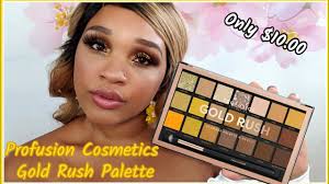profusion cosmetics gold rush palette