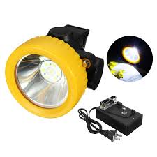 Miners Cordless Power Led Helmet Light Safety Head Cap Lamp Torch