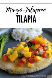 baked tilapia with mango jalapeno salsa