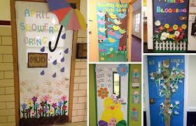 spring decorations for classroom door