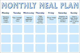 Weekly Meal Planning Calendar Pdf Planner For Meal Or Menu Etsy Meal