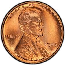 1945 Lincoln Wheat Pennies Values And Prices Past Sales