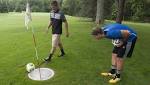 Learning to play FootGolf at Kresson Golf Course
