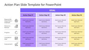 action plan slide template for