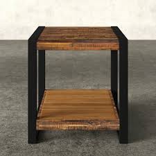 Wood Modern Rajtai Wooden Sofa Side Table