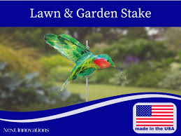 Yard Art Garden Decor Hummingbird Lawn
