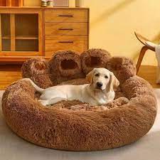 warm bear paw pet sofa cute dogs bed