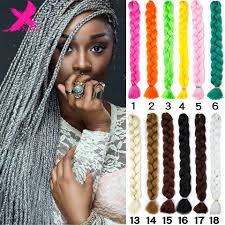 Braids and ombré hair are a perfect match because the natural weaving pattern makes the transition. Xnaira Afro Xpression Pre Stretched Braiding Hair Extensions For Purple Braids Colored Synthetic Jumbo Crochet Hair Accessories Buy At The Price Of 3 99 In Aliexpress Com Imall Com