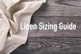 Linen Sizing Guide Just 4 Fun Party