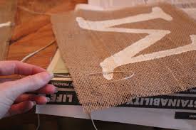 how to make a mr mrs burlap banner