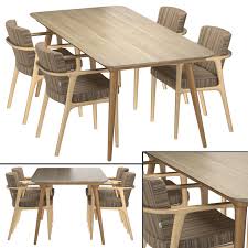 zio dining table chair 3d model for
