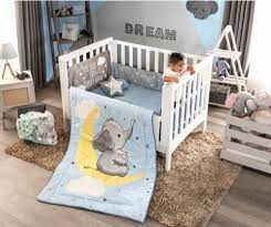 Little Elephant Baby Boys Nursery Crib
