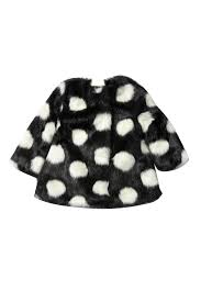 Kate Spade New York Faux Fur Polka Dot Coat Baby Girls Hautelook