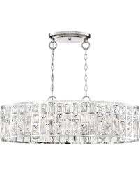 New Deal On Home Decorators Collection Kristella 6 Light Chrome Linear Pendant With Clear Crystal Shade