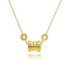 8610ist barrel gold necklace imono