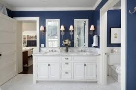 decorating navy blue bathroom
