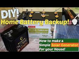 diy home battery backup simple solar