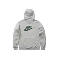 Swoosh embroidered in white at chest. Nike X Stranger Things Hawkins High Hoodie Heather Greynike X Stranger Things Hawkins High Hoodie Heather Grey Ofour