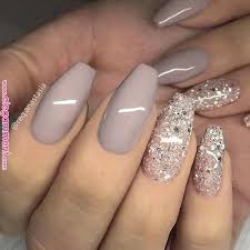 To create the acrylic designs, use a white acrylic mixture, and dip the pieces in the same nail. 37 Shiny Nail Designs For 2019 Fall Koees Blog Beige Nails Taupe Nails Gel Nails