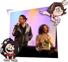 Iconic gamer duo arin and dan doing goofs. About Game Grumps