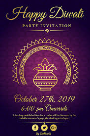 free diwali invitation graphic poster