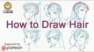 Basic shapes, guide lines and. How To Draw Anime Hair From Construction To Styles Youtube