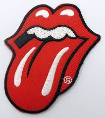 red tongue small woven patch