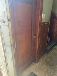 Vintage Solid Wood Basement Door With