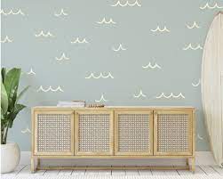 Ocean Wave Wall Decals Removable Wall