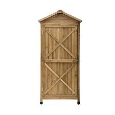 Fir Wood Outdoor Storage Cabinet
