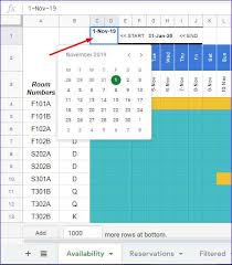 Book appointment designed by patrick monkel. Reservation And Booking Status Calendar Template In Google Sheets