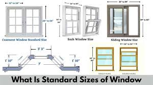 standard window sizes bedroom living