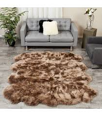 8 pelt paco sheepskin fur rug octo