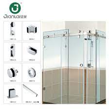 Ss 304 Bathroom Sliding Glass Door