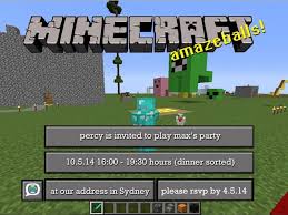 Free Minecraft Party Invitations To Download Edit And Print