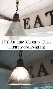 Diy Antique Mercury Glass Pendant A