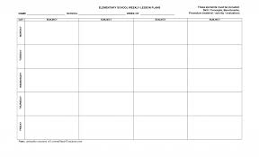 Free Printable Lesson Plan Template Preschool Weekly Format