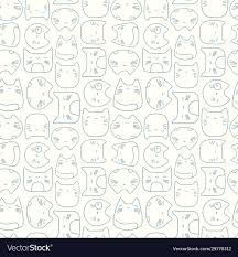 kawaii cat pattern background cute