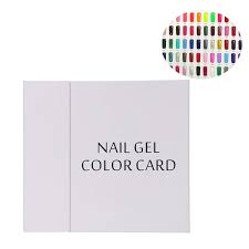 120 Color Professional Nail Display Book Color Chart Gel