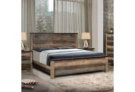 For most sleepers, a king size bed mattress will do. Coaster Sembene Rustic California King Bed With Nailhead Accents A1 Furniture Mattress Panel Beds