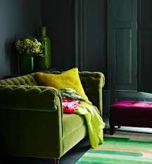 green sofa homedecorating with green
