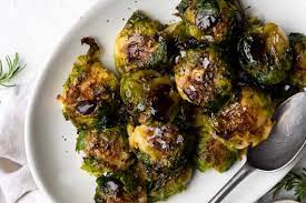 smashed brussels sprouts with honey
